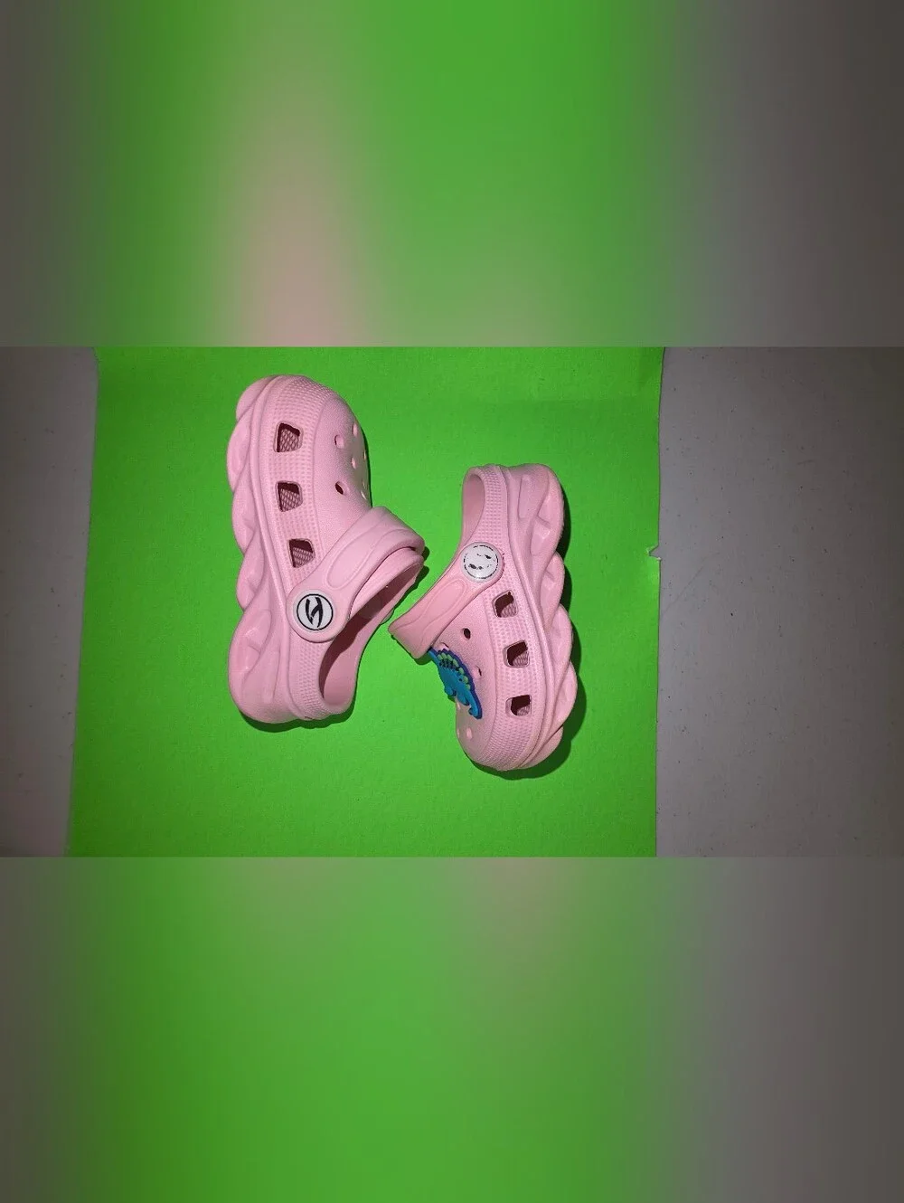 Kids Lightweight Pink Garden Clog with Adjustable Heel Strap